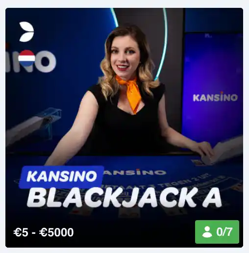 Kansino Blackjack een van Evolutie